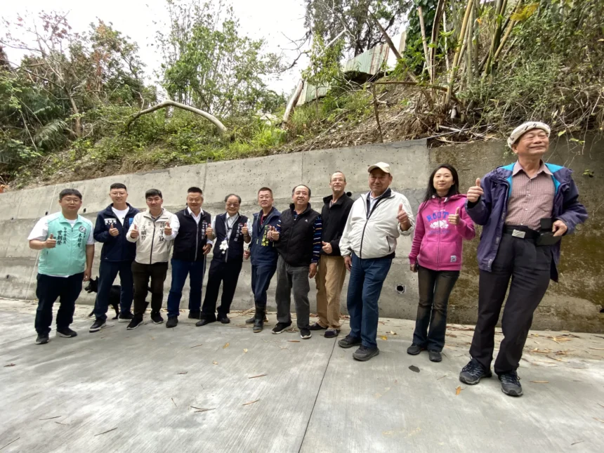 提升防災韌性 北屯區民德里民興巷農路擋土牆修復完成　民政局長：打造安全新防線