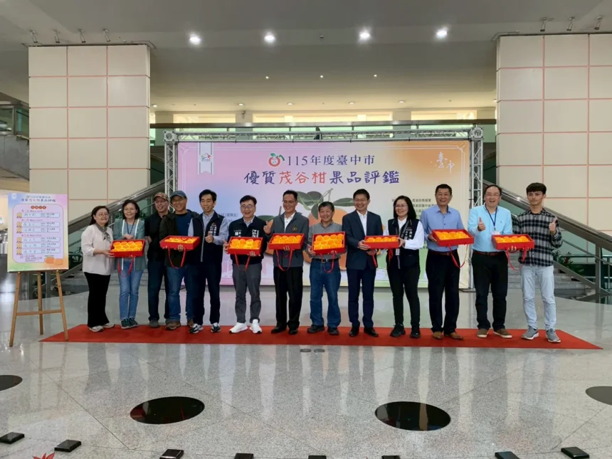 台中市茂谷柑果品評鑑　東勢區謝世新勇奪冠軍 榮獲茂谷柑王殊榮