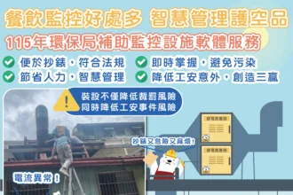 環保AI監控再進化！　中市環保局科技輔導餐飲業者自主管理落實空污防制