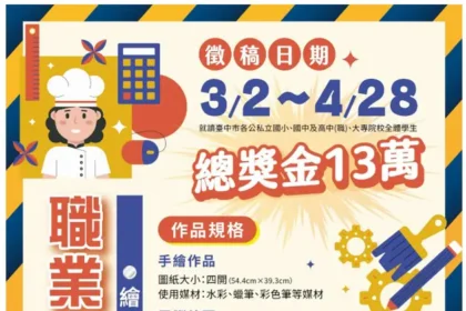 職安扎根！　台中市115年度職業安全衛生繪畫徵選開跑　總獎金13萬元