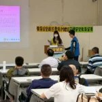 溪警前進溪湖糖廠　結合職安宣導強化交通安全意識