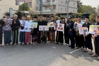 溪湖警結合開齋節活動　宣導反詐騙與交通安全