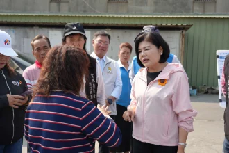 張麗善縣長會勘縣道154線及縣道155線　斥資逾3千萬改善海線道路及排水