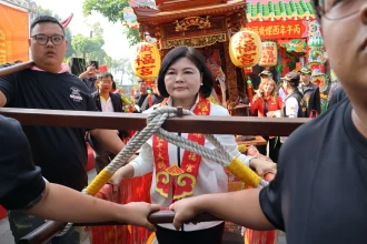 2026媽祖駕道福佑國道　張麗善縣長　行車遵守交通規則　快樂出門平安回家