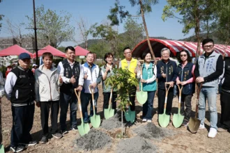 植樹節活動於埔里福興溫泉區　熱鬧登場