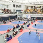 翁章梁縣長關心全中運跆拳道賽事　勉勵選手全力爭取佳績