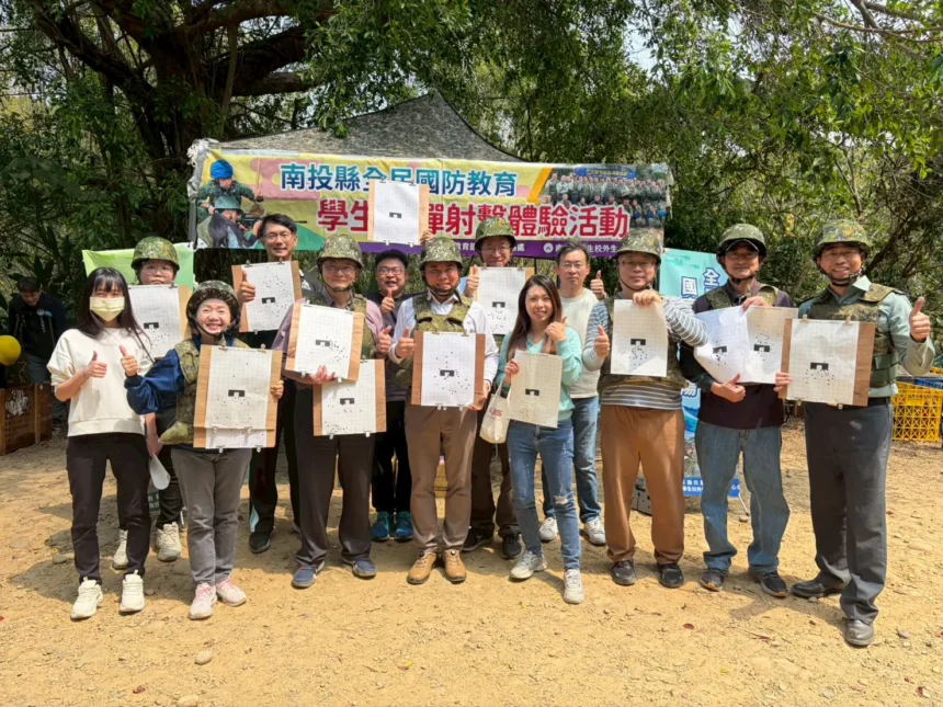 南投縣高中職實彈射擊體驗活動登場　1700餘名師生成功嶺深化全民國防教育