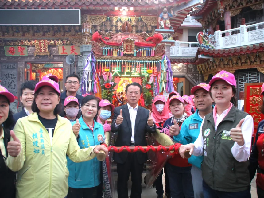 後潭鎮福宮天上聖母祈安遶境啟程　翁章梁恭迎起駕