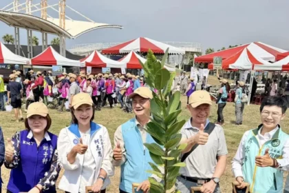柯志恩林園植樹拋綠色願景　為高雄爭取更多綠蔭