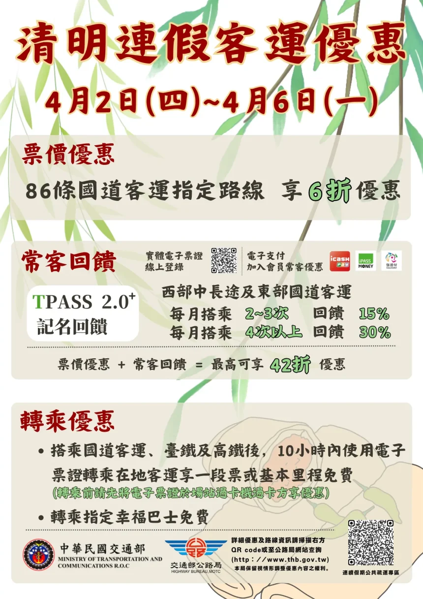 清明連假國道客運6折　墾丁「台灣祭」【9189】增班疏運