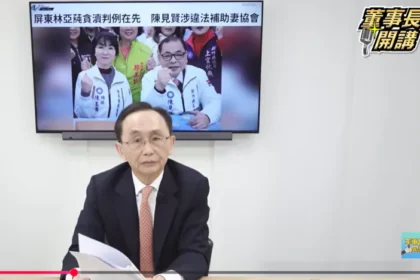 吳子嘉指陳見賢補助妻協會恐觸法　舉例林亞蒓夫妻已入監服刑