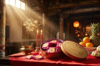 拜拜供品新寵！喜之坊圓片牛軋糖象徵財運滾滾來