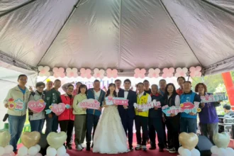 竹山下坪吊橋三月雪　見證150組愛侶幸福時刻