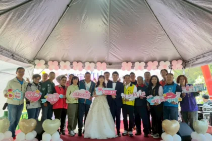 竹山下坪吊橋三月雪　見證150組愛侶幸福時刻