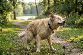 狗狗一直甩身體，是在玩還是在釋放壓力？專家解析背後行為訊號