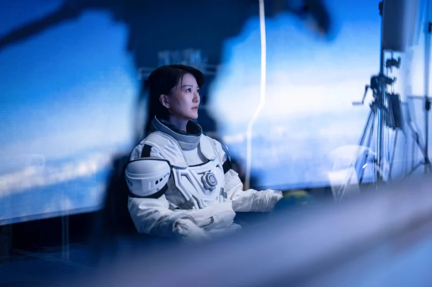 佳人奔月！蔡淳佳變身太空人　半年打造《兩個人間》  飛向月球寫愛情