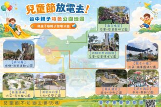 兒童節連假親子出遊首選台中！　建設局彙整特色公園放電攻略一次看