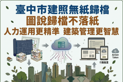 中市「建照審查無紙歸檔」5/1實施　都發局：簡政便民、節能減碳