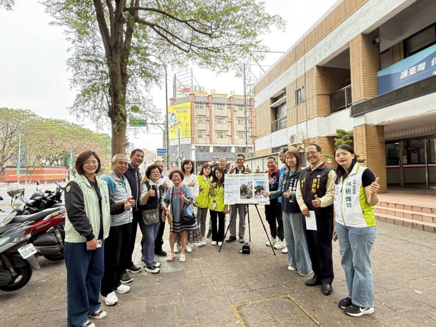 西區大隆路人行道優化啟動！　中市建設局打造友善綠蔭步行空間
