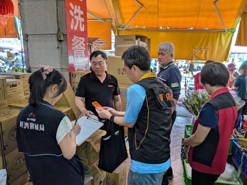中市府跨機關稽查傳統市場塑膠袋供應　建立協助機制確保穩定