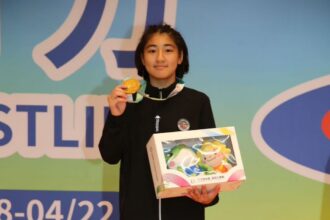 嘉義縣角力新秀穩健成長　朴子國中黃珞旖榮獲金牌