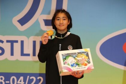 嘉義縣角力新秀穩健成長　朴子國中黃珞旖榮獲金牌