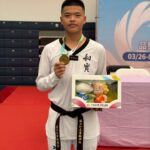 彰化全中運首金到手！ 和美實校吳秉倫跆拳道奪金開紅盤