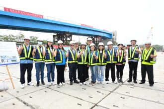 視察彰化市大埔截水溝堤岸道路拓寬工程　完善北彰化交通路網