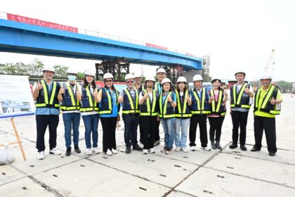 視察彰化市大埔截水溝堤岸道路拓寬工程　完善北彰化交通路網