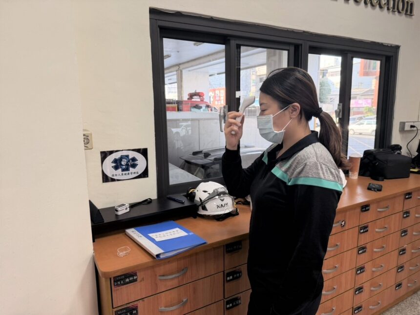 彰化縣消防局勤前健康量測上路　守護消防人員安全