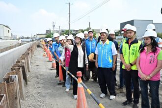 縣長王惠美視察番雅溝排水第6期改善工程　完成番雅溝全部急要段整治
