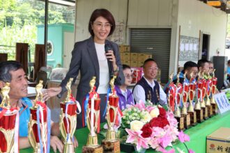 竹山青溪協會公益盃門球邀請賽　許縣長鼓勵長輩以球會友
