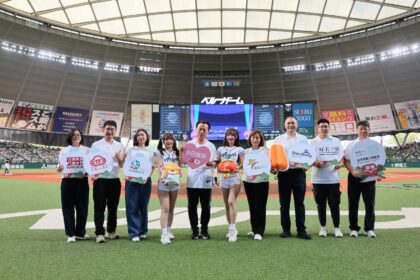 嘉義優鮮攻進日本職棒　翁章梁擔任開球嘉賓　啦啦隊強勢應援　精準行銷日本市場