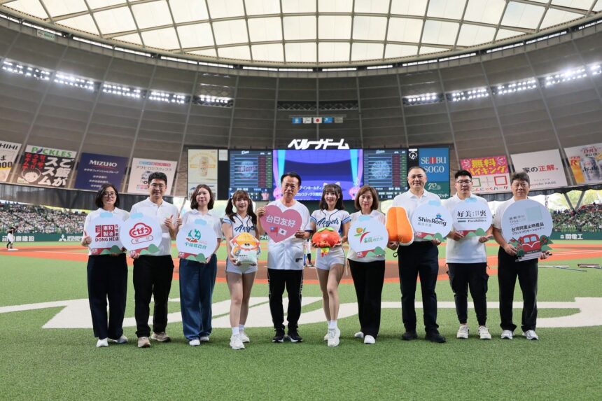嘉義優鮮攻進日本職棒　翁章梁擔任開球嘉賓　啦啦隊強勢應援　精準行銷日本市場
