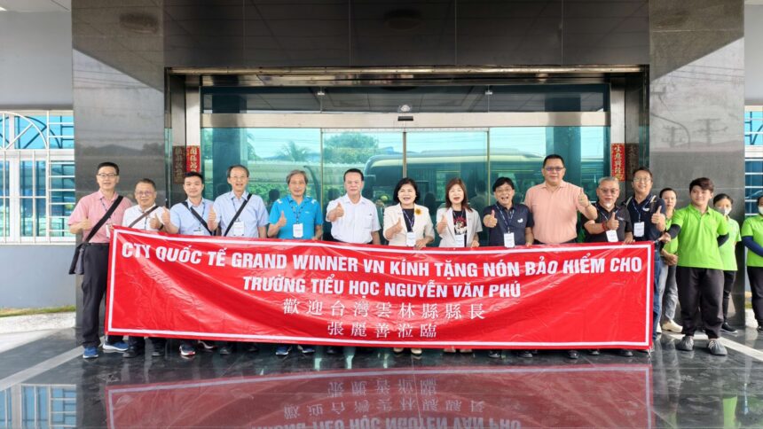 雲林旅外企業心懷社會公益精神　張麗善縣長感謝廣贏國際公司捐贈安全帽遍及海內外