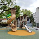 內湖2.0版康樂綠地老少共融　樹屋遊戲場置身水畔田園