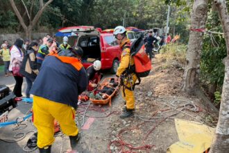警眼如炬！少女藤山步道滑落山坡　員警火速搜救成功救回