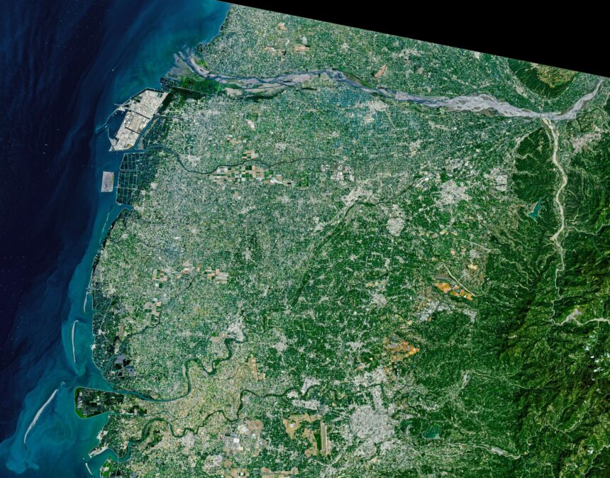 雲林農業躍上太空視野　NASA衛星影像展現農田拼圖美景