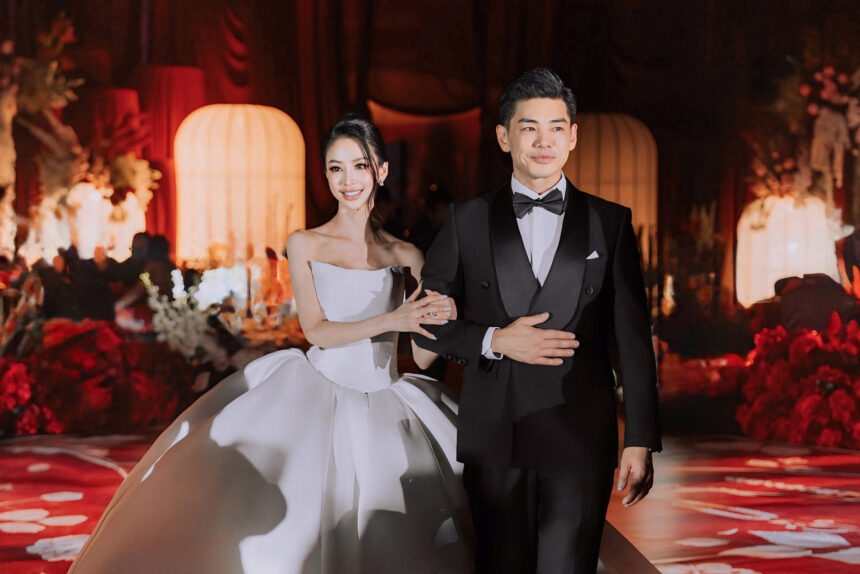 金曲最佳新人暨最佳製作人孔令奇與大馬名媛陳銘君於吉隆坡舉辦盛大中式婚禮