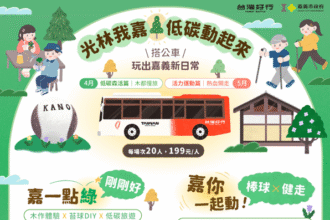搭公車玩嘉義！「光林我嘉線」低碳小旅行　4/8起開放報名