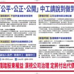 中工違法剔除股東提名　開公司治理倒車　股東疾呼嚴懲不法