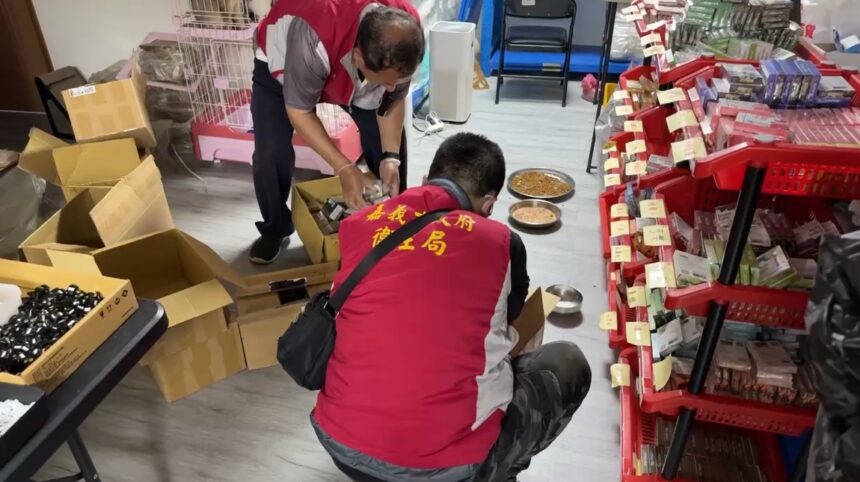 嘉義市查獲大型電子煙倉庫　保守估計市值逾1千萬元