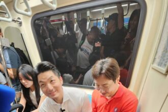 北捷狗狗友善列車啟動　蔣萬安與導盲犬率先體驗