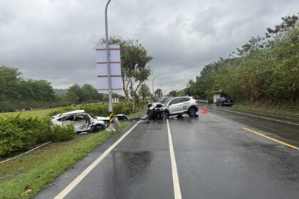 中埔警呼籲天雨路滑　駕駛朋友請減速慢行　注意行車交通安全