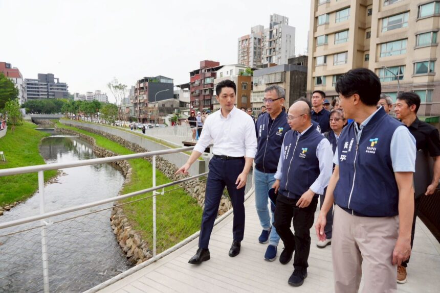 磺港溪再造工程竣工啟用　蔣萬安：共同見證北投母親之河重生重要時刻