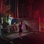 大貨車翻覆山坡　中埔警呼籲山區行車注意安全