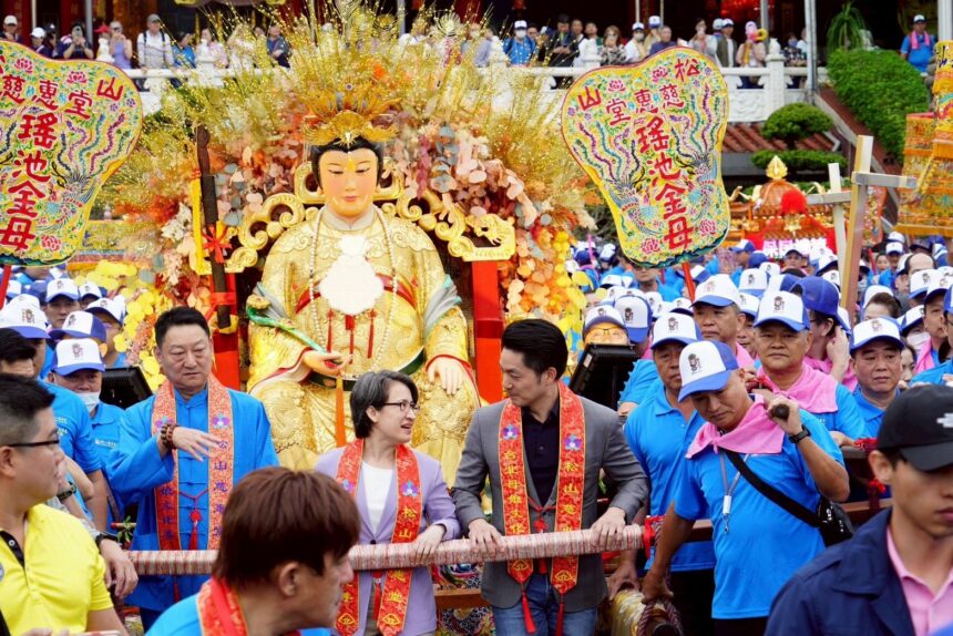 蔣萬安出席母娘文化季起駕儀式　肯定宗教盛事安定社會人心