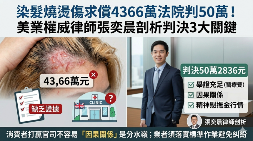 「法律專欄」染髮灼傷求償4366萬　法院卻只判賠50萬    合理嗎？