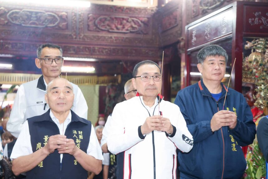 開漳聖王聖誕　侯友宜赴新店區太平宮　感謝廟方長期投入公益