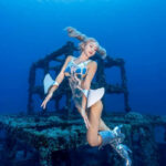 賴心雅一頭栽入水 11年練成水模教母真人版美人魚